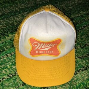 Miller High Life Yellow & White Trucker Hat